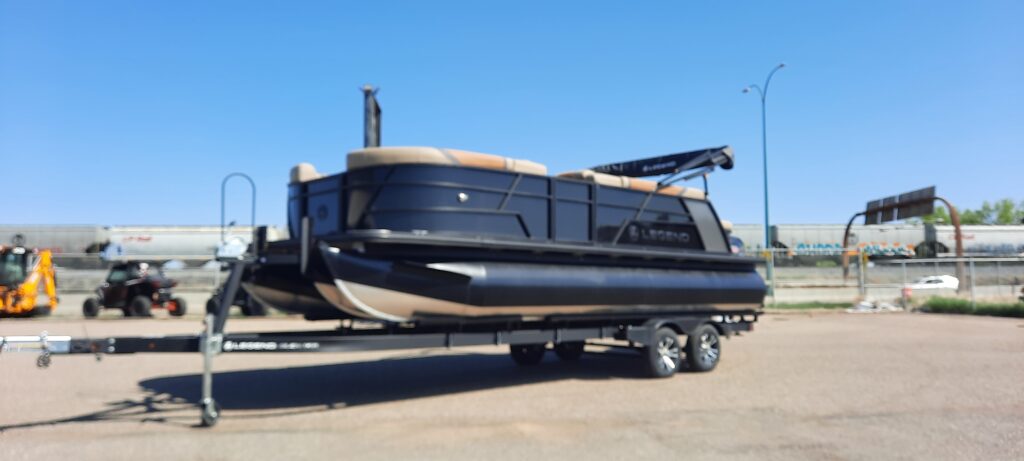 2024 Canadian Built Legend E-Series 24 Dual Lounge Sport Pro (Black Edition) Tri-toon With Mercury 150 Pro XS